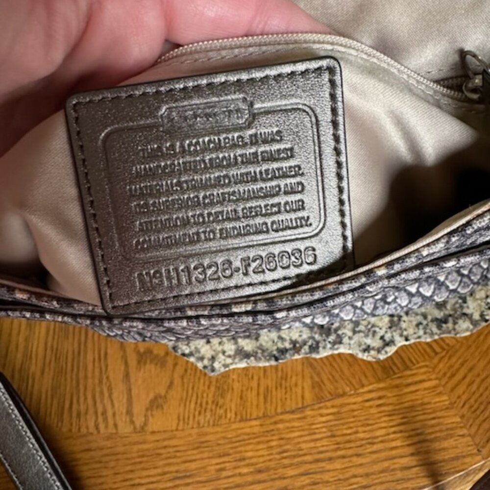 Coach Snake Print Taylor Snake Print Crossbody - image 4